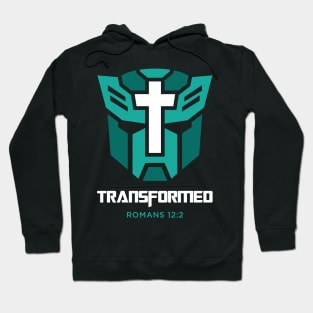 transformed romans 12 2 mint Hoodie